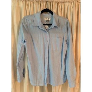 Old Navy Blue Classic Button Down Shirt